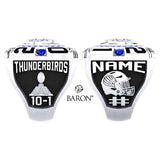 East Anchorage Football 2021 Championship Ring - Design 1.10
