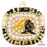 Foothill High School Girls Lacrosse 2021 Championship Ring Top Pendant - Design 3.4