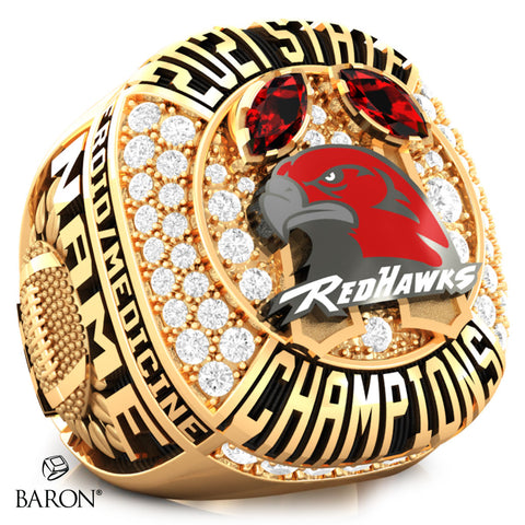 Froid/Medicine Lake Redhawks 2021 Championship Ring - Design 1.7