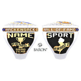 Hackensack High School Hall of Fame 2021 Men's Comet Ring - Design 1.5