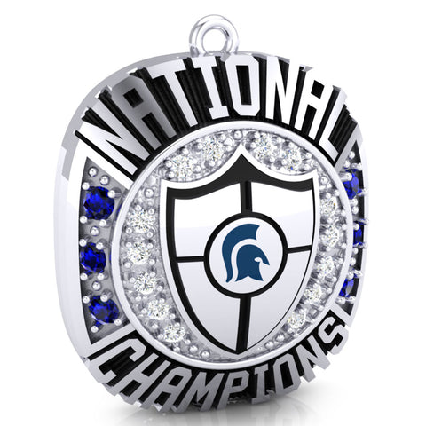 Hempfield Area Competitive Cheer Championship Ring Top Pendant - Design 4.18