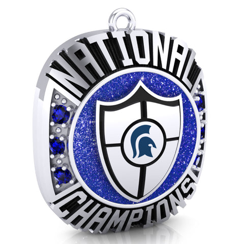 Hempfield Area Competitive Cheer Championship Ring Top Pendant - Design 4.19
