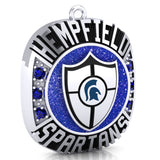 Hempfield Area Competitive Cheer Championship Ring Top Pendant - Design 4.21