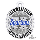Hempfield Area Competitive Cheer 2021 Championship Ring Top Pendant - Design 2.13A