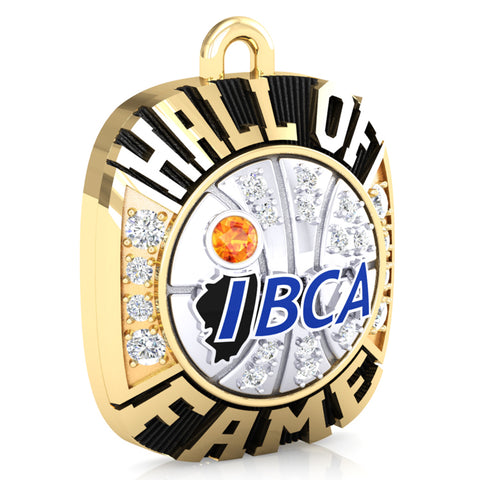 IBCA-Illinois - Hall of Fame Ring Top Pendant - (Two-Tone, 6kt, 10kt)