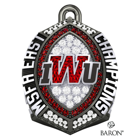 Indiana Wesleyan University Football 2021 Championship Ring Top Pendant - Design 1.7