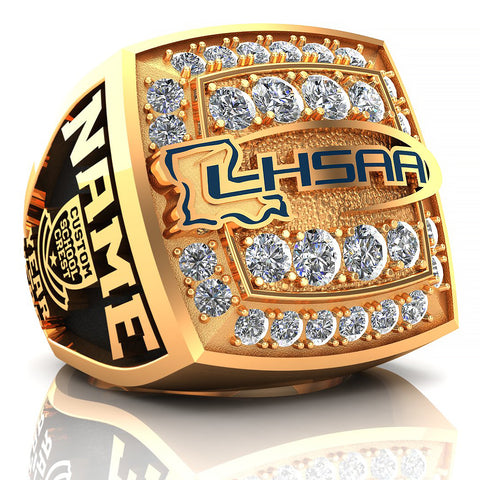 LHSAA President Ring - (Gold Durilium)