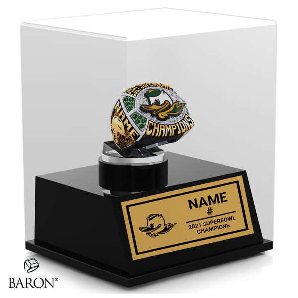 LA City Ducks Football 2021 Championship Display Case