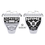 Mahtomedi Zephyrs Baseball 2021 Championship Ring - Design 2.2