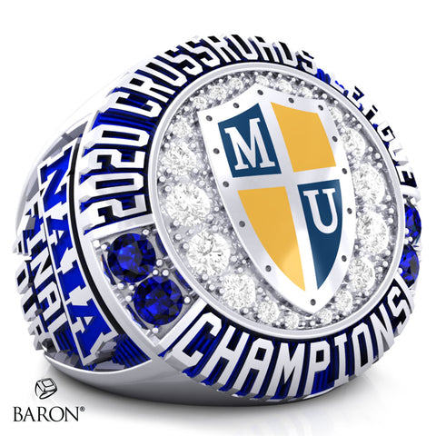 Marian University Womens Soccer 2020 Championship Ring - Design 2.4