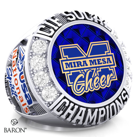 Mira Mesa High School Cheer 2022 Championship Ring - Design 3.4