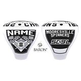 Mooresville Spinners Baseball 2021 Championship Ring - Design 1.2