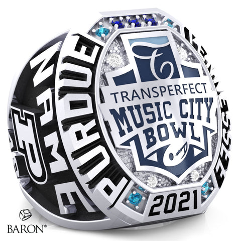 Music City Bowl Officials 2021 Championship Ring - Design 1.3