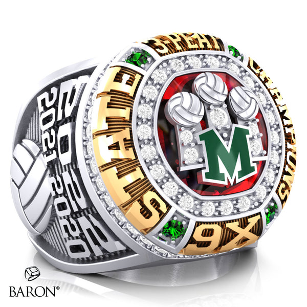 Musselman High School Volleyball 2022 Championship Ring - Design 1.2