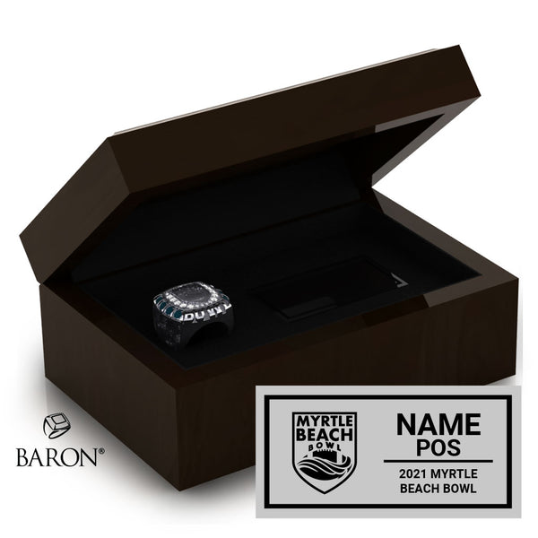 Myrtle Beach Bowl Officials Championship Ring Box