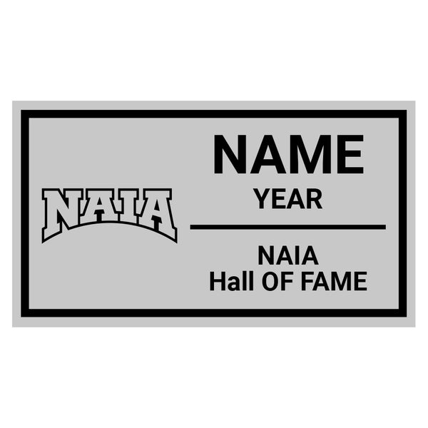 NAIA Hall of fame Championship Display Case