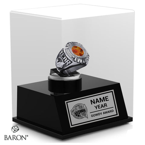Naismith Basketball Hall of Fame - Gowdy Award Championship Display Case