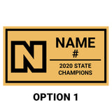 Newman Greenies Championship Display Case
