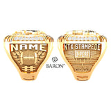 North Texas Stampede Football Championship Ring - Design 2.3