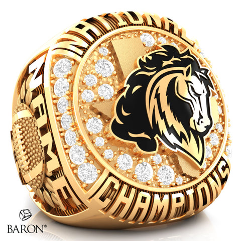 North Texas Stampede Football Championship Ring - Design 2.3