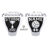 OKC Storm Volleyball 2022 Championship Ring - Design 2.1