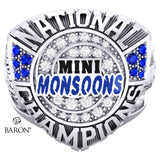 Mini Monsoons Cheer 2022 Championship Ring - Design 1.5