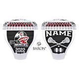 Park City High School Men's Lacrosse 2022 Championship Ring - Design 2.5