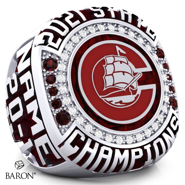 Portsmouth High School Lacrosse 2021 Championship Ring - Design 2.5