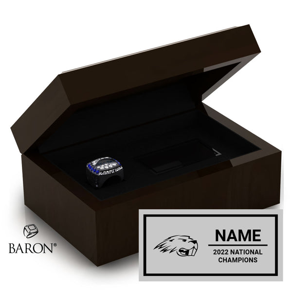 Pratt Community College Cheer 2022 Championship Ring Box