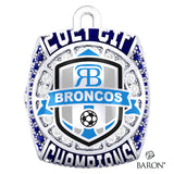 Rancho Bernardo Boys Soccer 2021 Championship Ring Top Pendant - Design 2.3