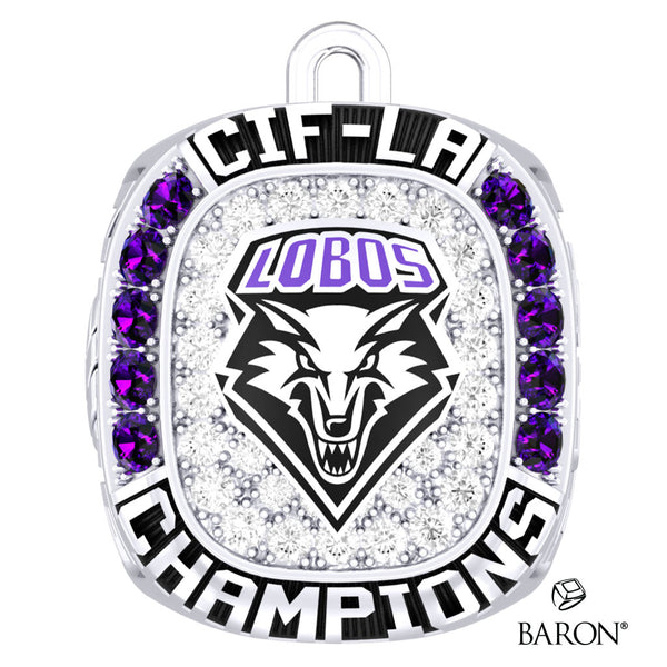 Rancho Dominguez Girls Volleyball 2021 Championship Ring Top Pendant - Design 1.1