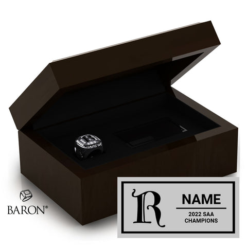 Rhodes College Mens and Womens Track and Field 2022 Championship Ring Box