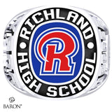 Richland High School  Exclusive Class Ring (Durilium/Silver/10Kt White Gold) - Design 1.1