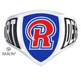 Richland High School  Athletic Shield Signet Class Ring (Durlium, Sterling Silver, 10kt White Gold) - Design 3.1