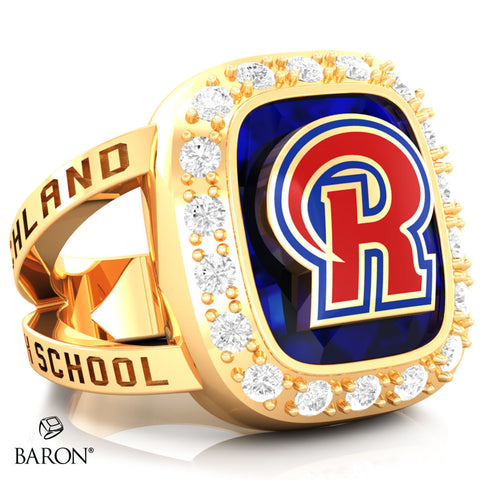 Richland High School  Renown Class Ring (Gold Durlium, 10kt Yellow Gold) - Design 5.2