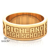 Richland High School  Class Ring - 3111 (Gold Durilium, 10KT Yellow Gold) - Design 9.2