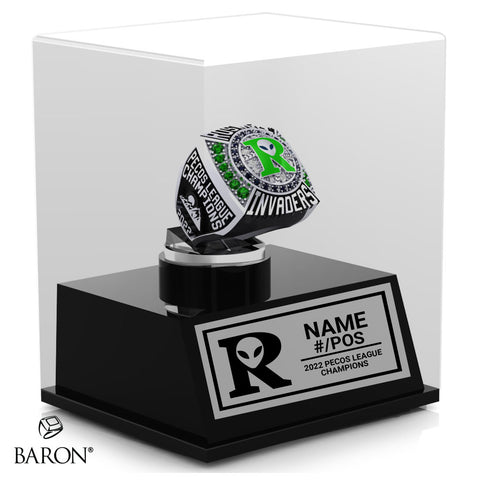 Roswell Invaders Baseball 2022 Championship Display Case
