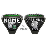 Sage Hill Girls Basketball 2021 Championship Ring - Design 2.15