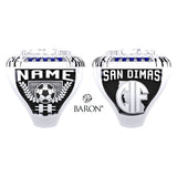 San Dimas Girls Soccer 2021 Championship Ring - Design 2.1