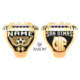 San Dimas Girls Soccer 2021 Championship Ring - Design 2.2