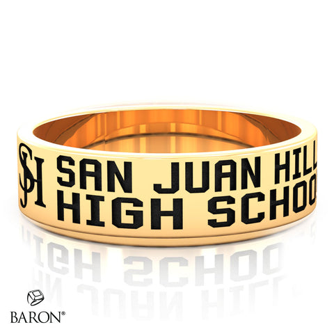 San Juan Hills Class Ring (Gold Durilium, 10KT Yellow Gold) - Design 10.2