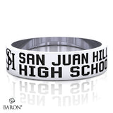 San Juan Hills Class Ring  (Durilium, Sterling Silver, 10KT White Gold) - Design 10.1