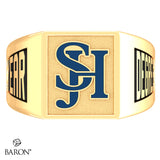 San Juan Hills SS Signet Class Ring (Gold Durilium, 10kt Yellow Gold) - Design 6.2