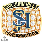 San Juan Hills University Athletic Ring - 800 Series (Gold Durilium/10KT Yellow Gold) - Design 1.2