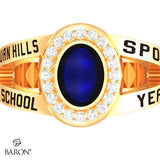 San Juan Hills Class Ring - 3059 (Gold Durilium, 10KT Yellow Gold) - Design 8.2