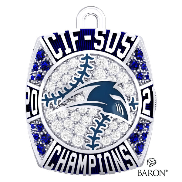 San Marcos Softball 2021 Championship Ring Top Pendant - Design 2.1