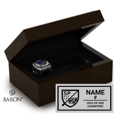 San Pasqual Boys Soccer 2022 Championship Ring Box