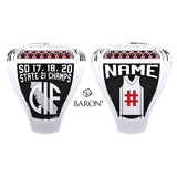 Santa Fe Christian Boys Basketball 2021 Championship Ring - Design 1.3