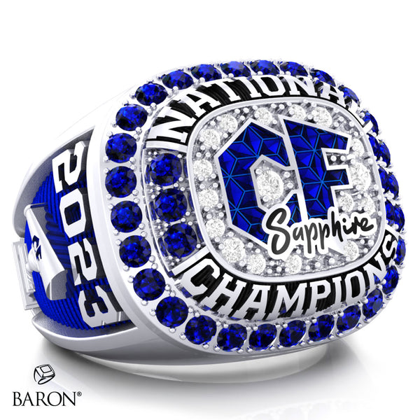 Sapphire CF Cheer 2023 Championship Ring - Design 1.6