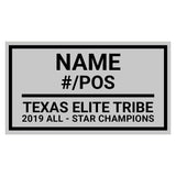 Texas Elite Tribe Football Championship Display Case